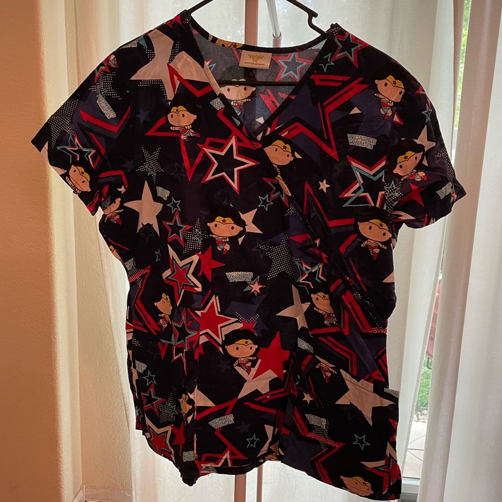 Wonder Woman Scrub Top